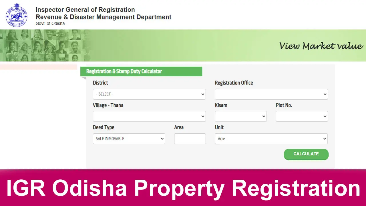 IGR Odisha: Property Registration & Stamp Duty, EC Search Online 2025 alt=