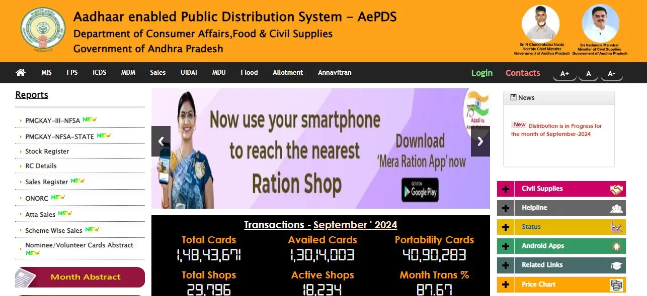 Andhra Pradesh Ration Card List 2025 : Andhra Pradesh Ration Card List Check Online