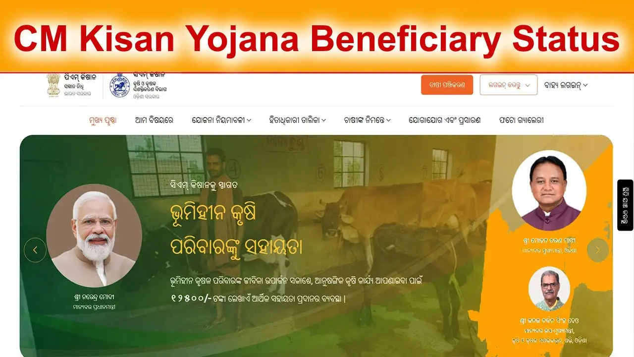 Odisha CM Kisan Yojana List: CM Kisan Yojana Beneficiary Status Check Online alt=