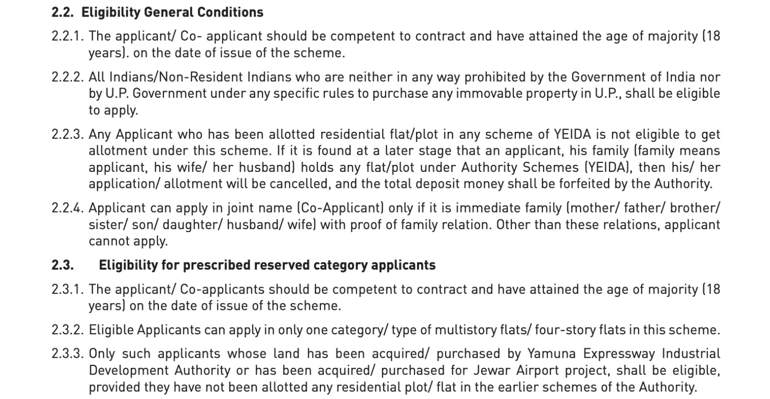 Yeida Plot Scheme 2024