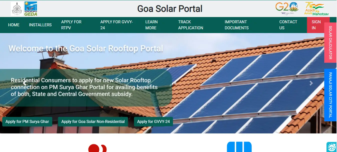 Goa Solar Portal