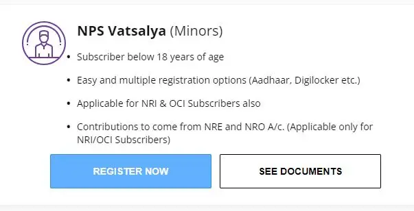 NPS Vatsalya Yojana Apply Online