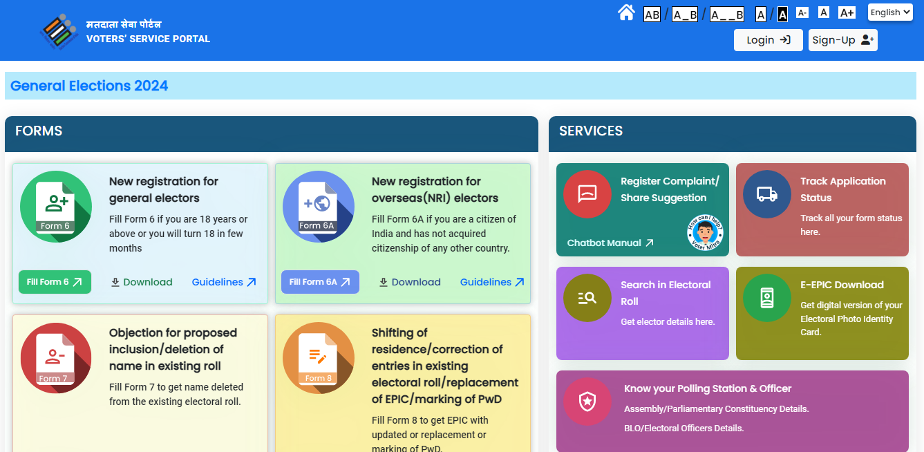 Voter ID Name Correction Online