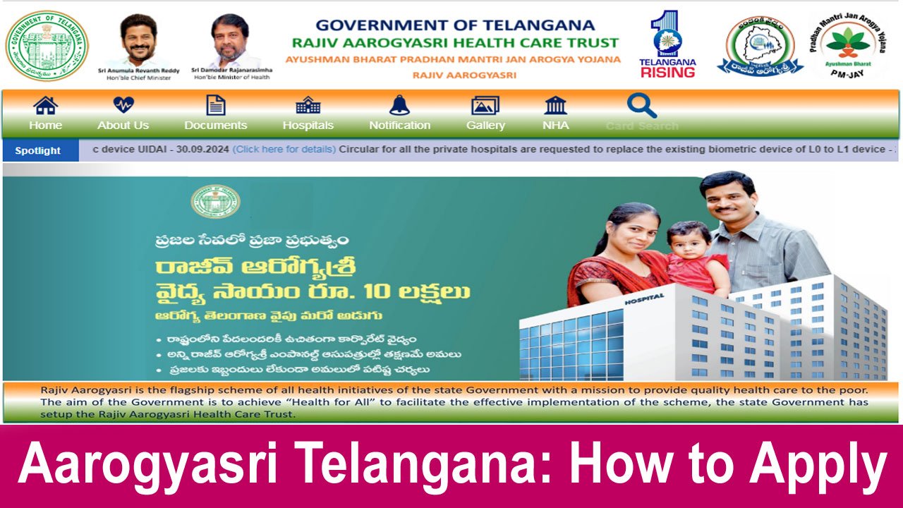 Aarogyasri Telangana 2025 - How to Apply, Eligibility, Disease List