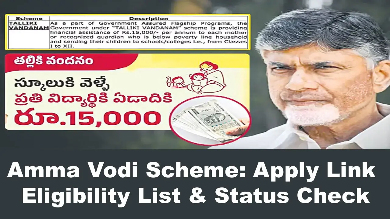 Amma Vodi Scheme 2024: How to Apply, Eligibility & Status Check alt=