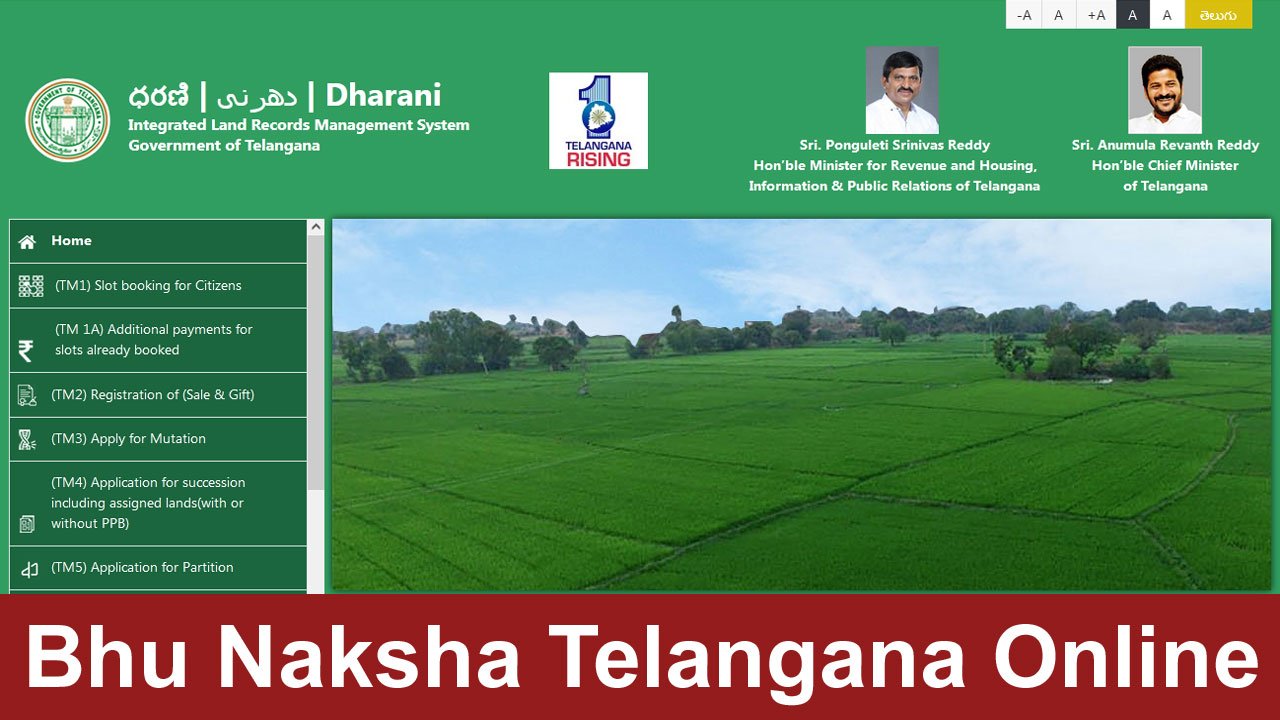 Bhu Naksha Telangana Online 2025, Pdf Download, Village Land Map alt=