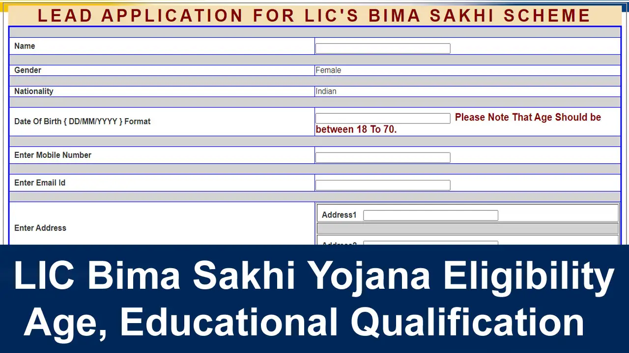 bima sakhi yojana eligibility