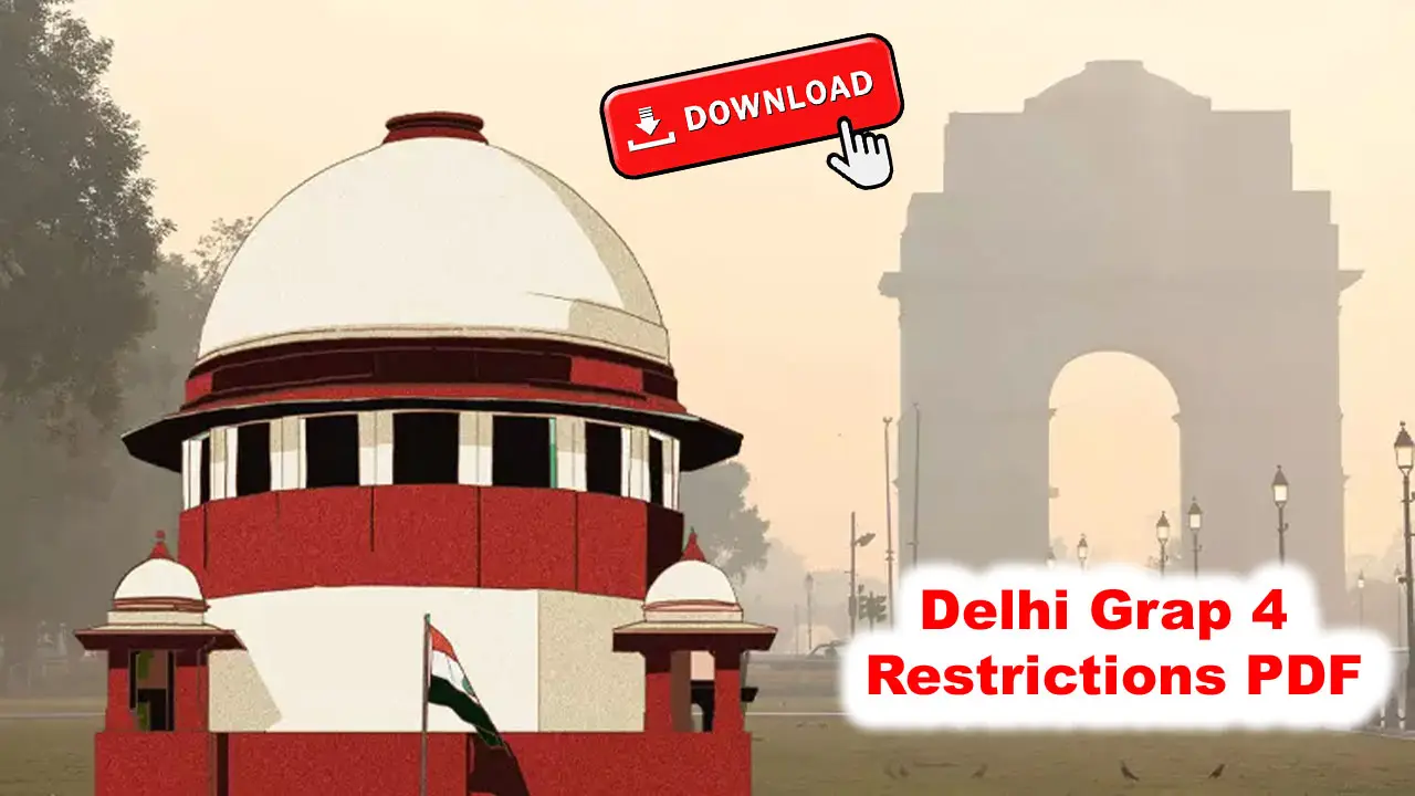 Delhi Grap 4 Restrictions PDF - GRAP 4 Guidelines In Hindi PDF Download alt=