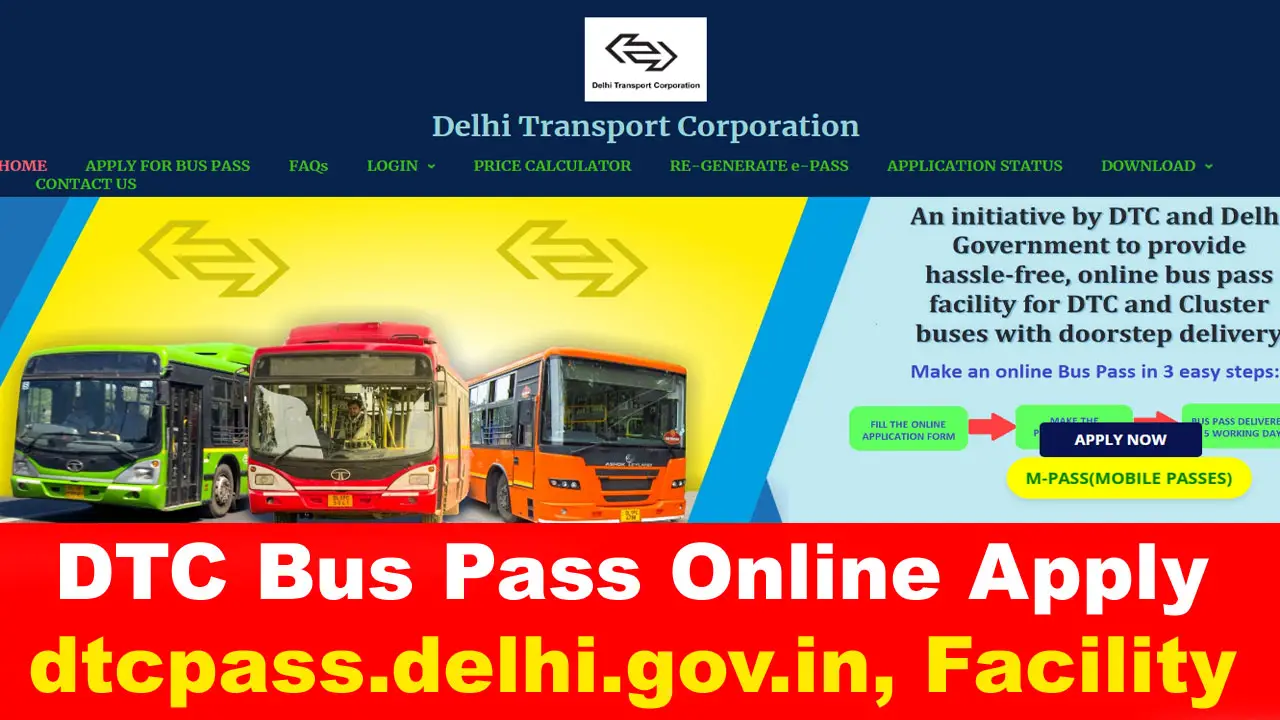 DTC Bus Pass Online Apply @ dtcpass.delhi.gov.in, Delhi New Bus Pass Facility alt=