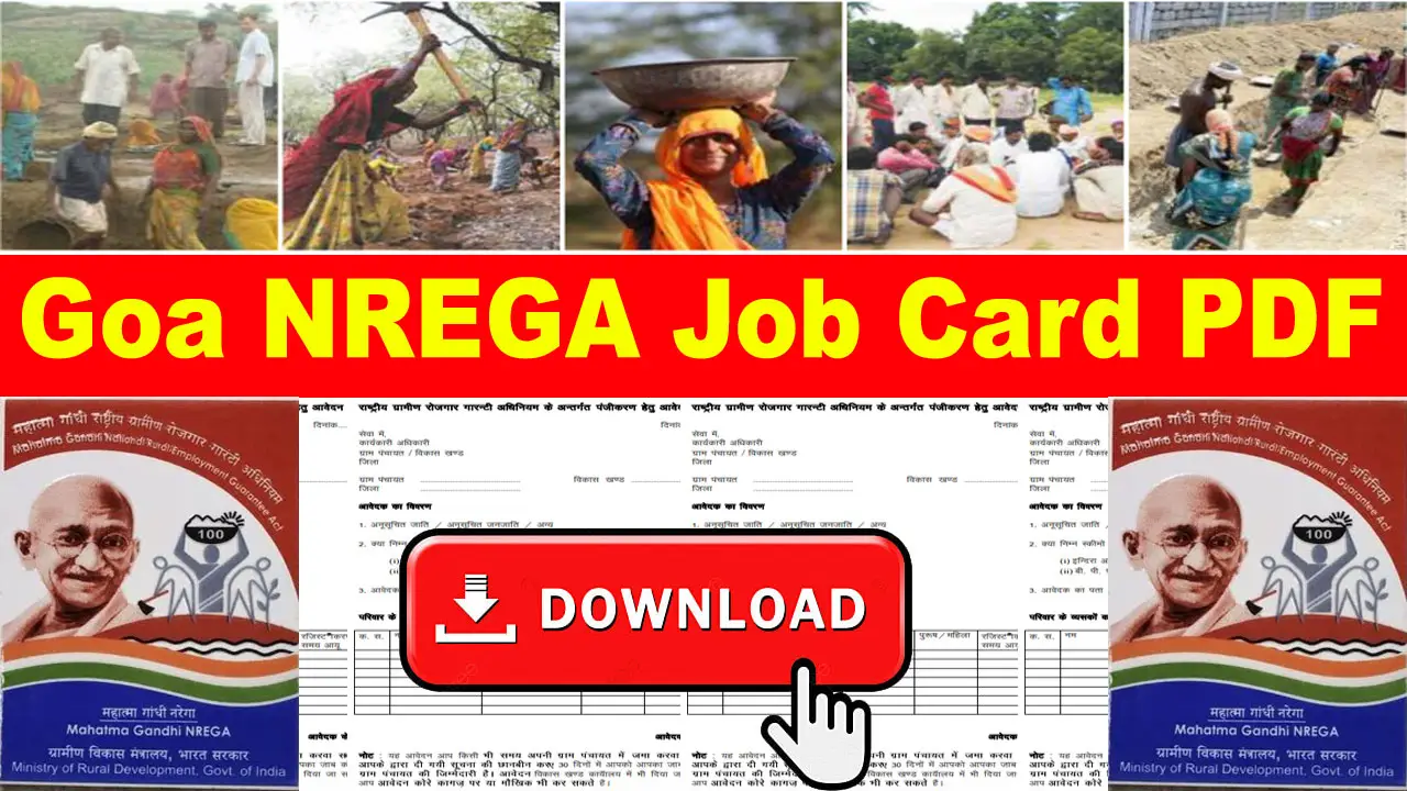 Goa NREGA Job Card Application Form PDF Download alt=