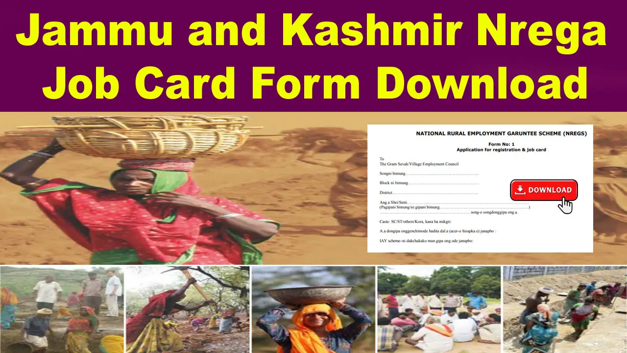 Jammu and Kashmir NREGA Job Card Application Form PDF Download alt=