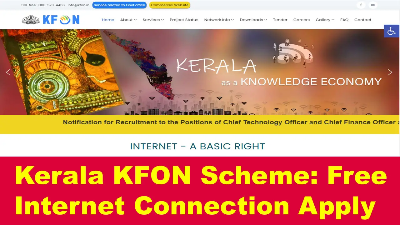 Kerala KFON Scheme 2024: Free Internet Connection Registration alt=