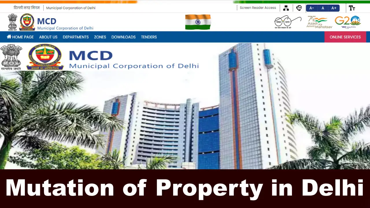 Mutation of Property in Delhi (MCD): Online Apply & Status Check alt=