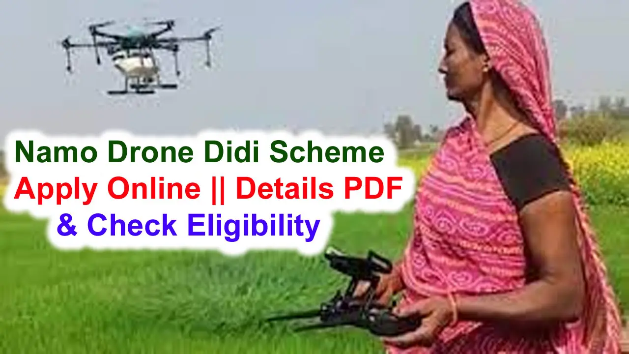 Namo Drone Didi Scheme Apply Online || Official Website, Details PDF & Check Eligibility alt=