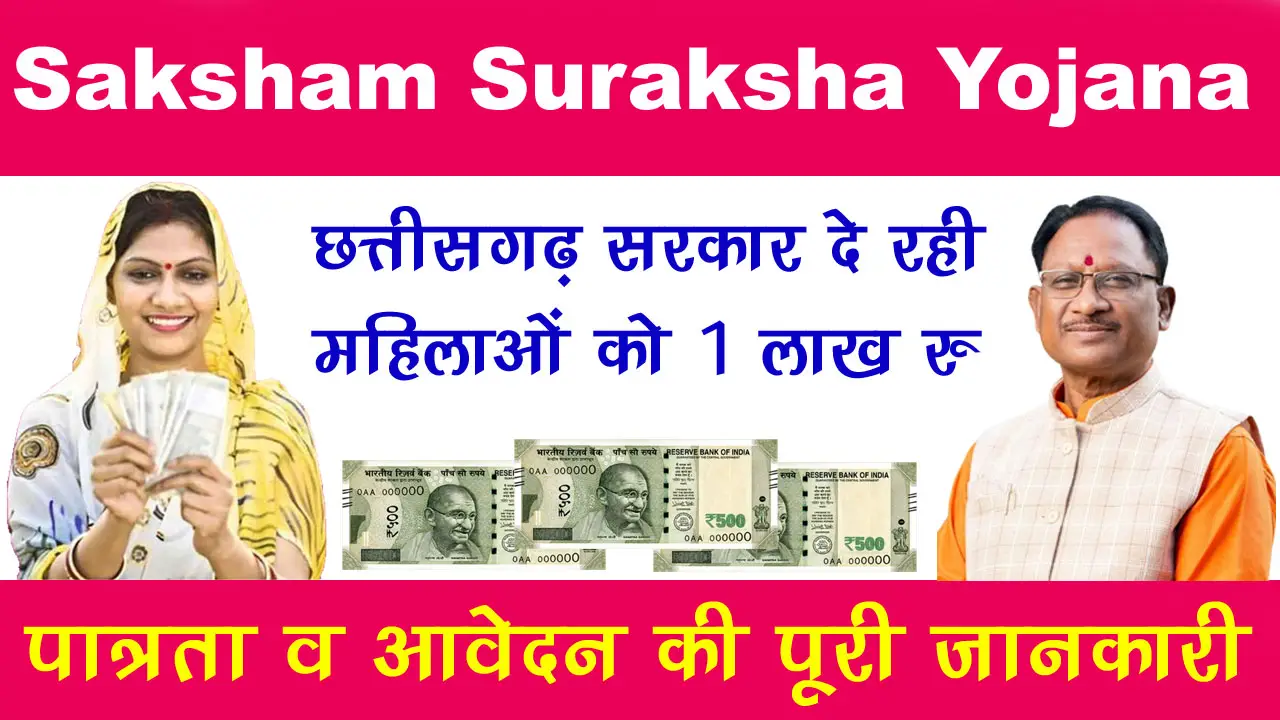 छत्तीसगढ़ मुख्यमंत्री सक्षम सुरक्षा योजना 2024: पंजीकरण फॉर्म, CG Saksham Suraksha Yojana alt=