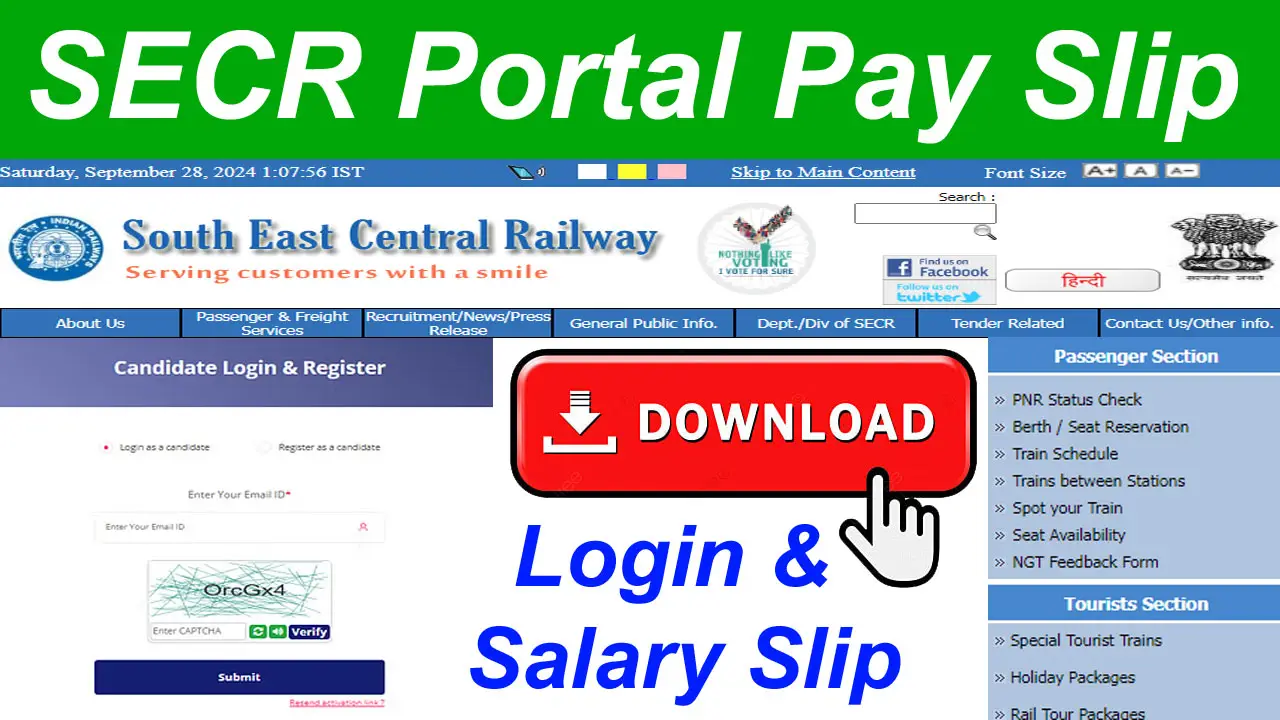 SECR Portal Login: SECR Portal Pay Slip 2024 Download alt=