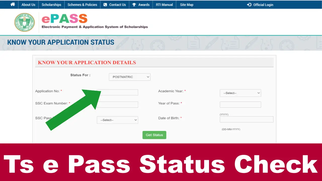 Ts e Pass Status Check 2024: Telangana ePASS Scholarship Status alt=