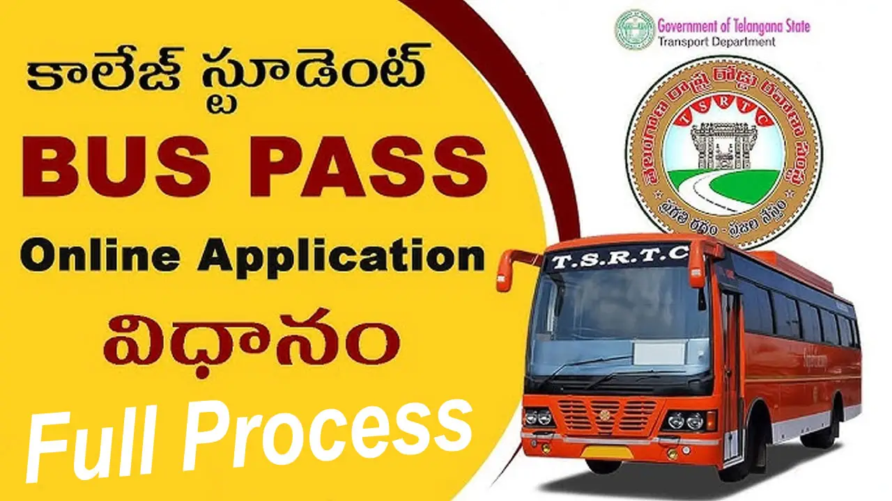 TSRTC Bus Pass Apply Online 2025: Telangana Student Bus Pass, Counter Timings alt=