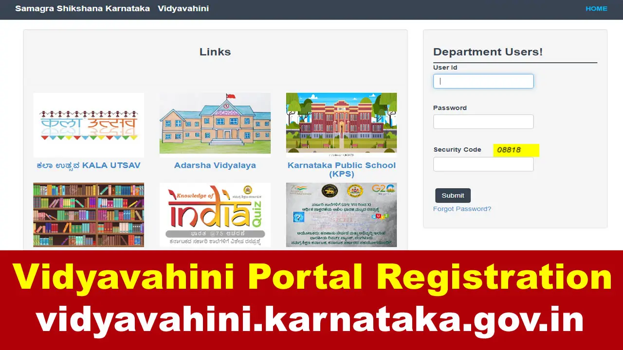 Vidyavahini Portal Registration 2024, Login @ vidyavahini.karnataka.gov.in