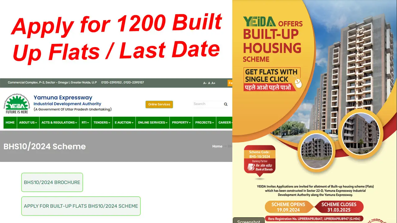 Yeida Plot Scheme 2024: Apply for 1200 Built Up Flats, Check Pricing and Last Date alt=